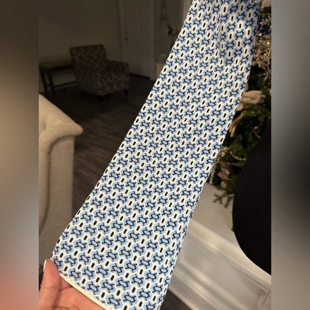 Zara Black and Blue Patterned Knit Top - Picture 3 of 11
